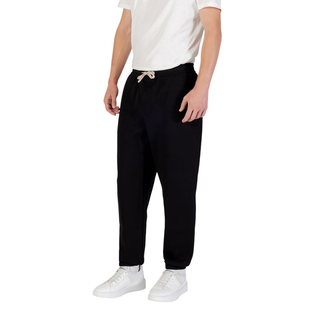 Pantalones deportivos Armani Exchange de algodón negro