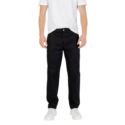 Armani Exchange Pantalon en Coton Noir - Coupe Slim Moderne