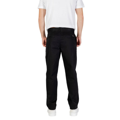 Armani Exchange Pantalon en Coton Noir - Coupe Slim Moderne