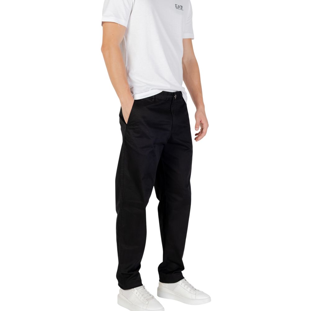 Armani Exchange Pantalon en Coton Noir - Coupe Slim Moderne