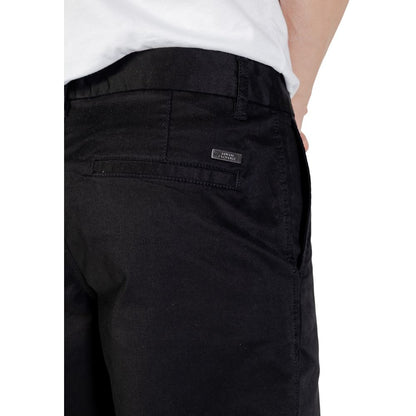 Armani Exchange Pantalon en Coton Noir - Coupe Slim Moderne