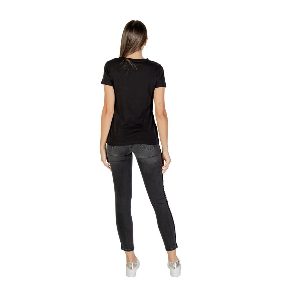 T-shirt en coton noir Armani Exchange