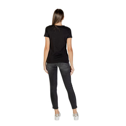T-shirt en coton noir Armani Exchange