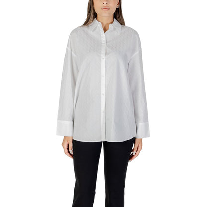 Blusa Blanca de Algodón Armani Exchange