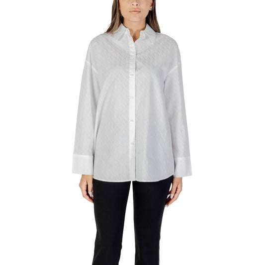 Blusa Blanca de Algodón Armani Exchange