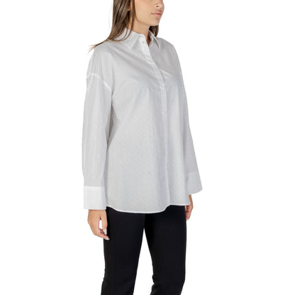 Blusa Blanca de Algodón Armani Exchange