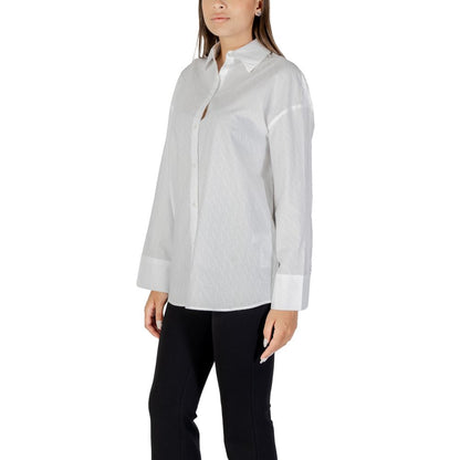 Blusa Blanca de Algodón Armani Exchange