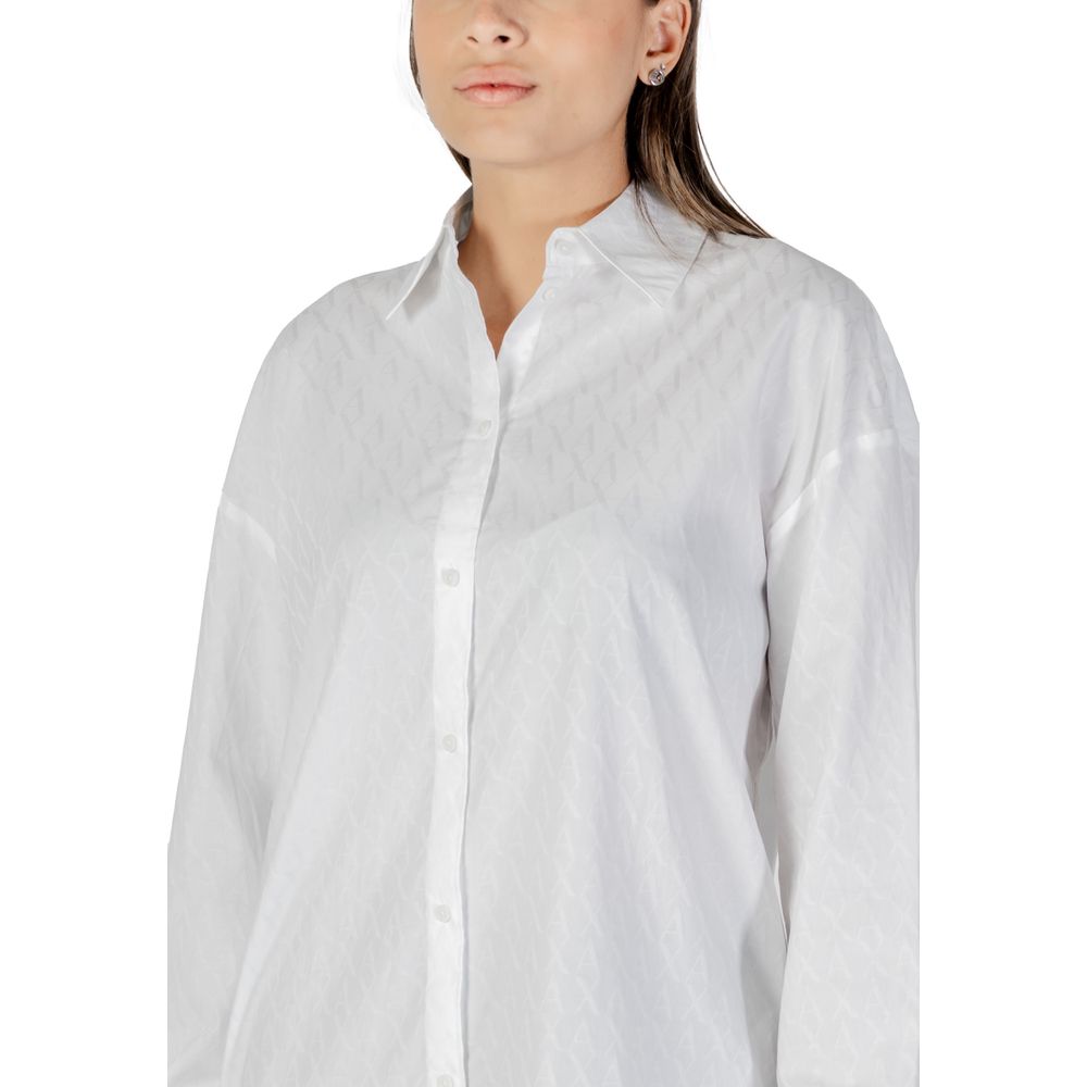 Blusa Blanca de Algodón Armani Exchange