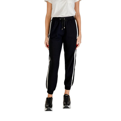Pantalón jogger de algodón blanco y negro de Liu Jo (pantalón de entrenamiento)