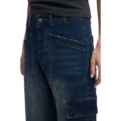 Desigual Jean en Coton Bleu Coupe Boyfriend Denim Parker
