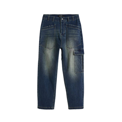 Desigual Jean en Coton Bleu Coupe Boyfriend Denim Parker