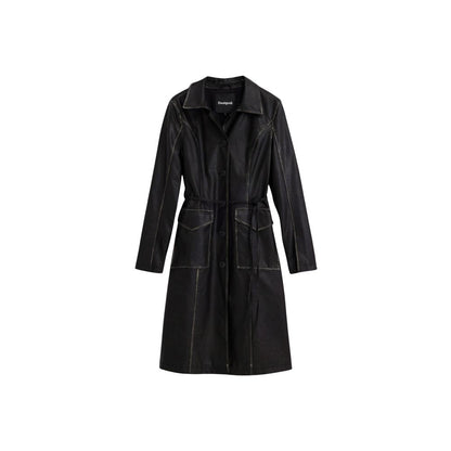 Abrigo Desigual De Polietileno Negro - Ref Chaq Lilly