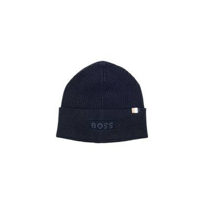 Gorra de algodón azul Hugo Boss (gorra de béisbol)