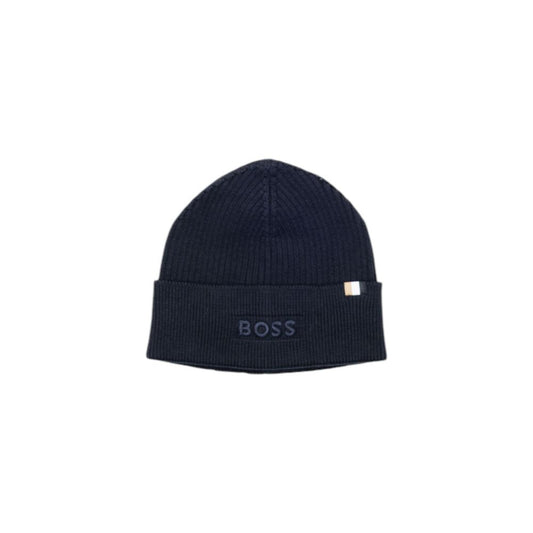Gorra de algodón azul Hugo Boss (gorra de béisbol)