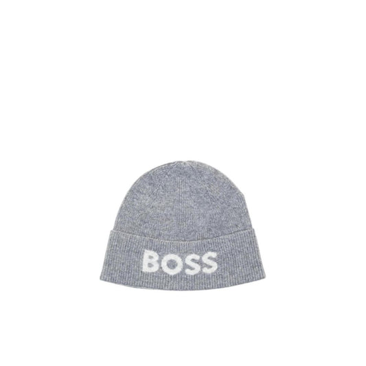 Gorra Hugo Boss gris de poliamida reciclada (gorra de béisbol)