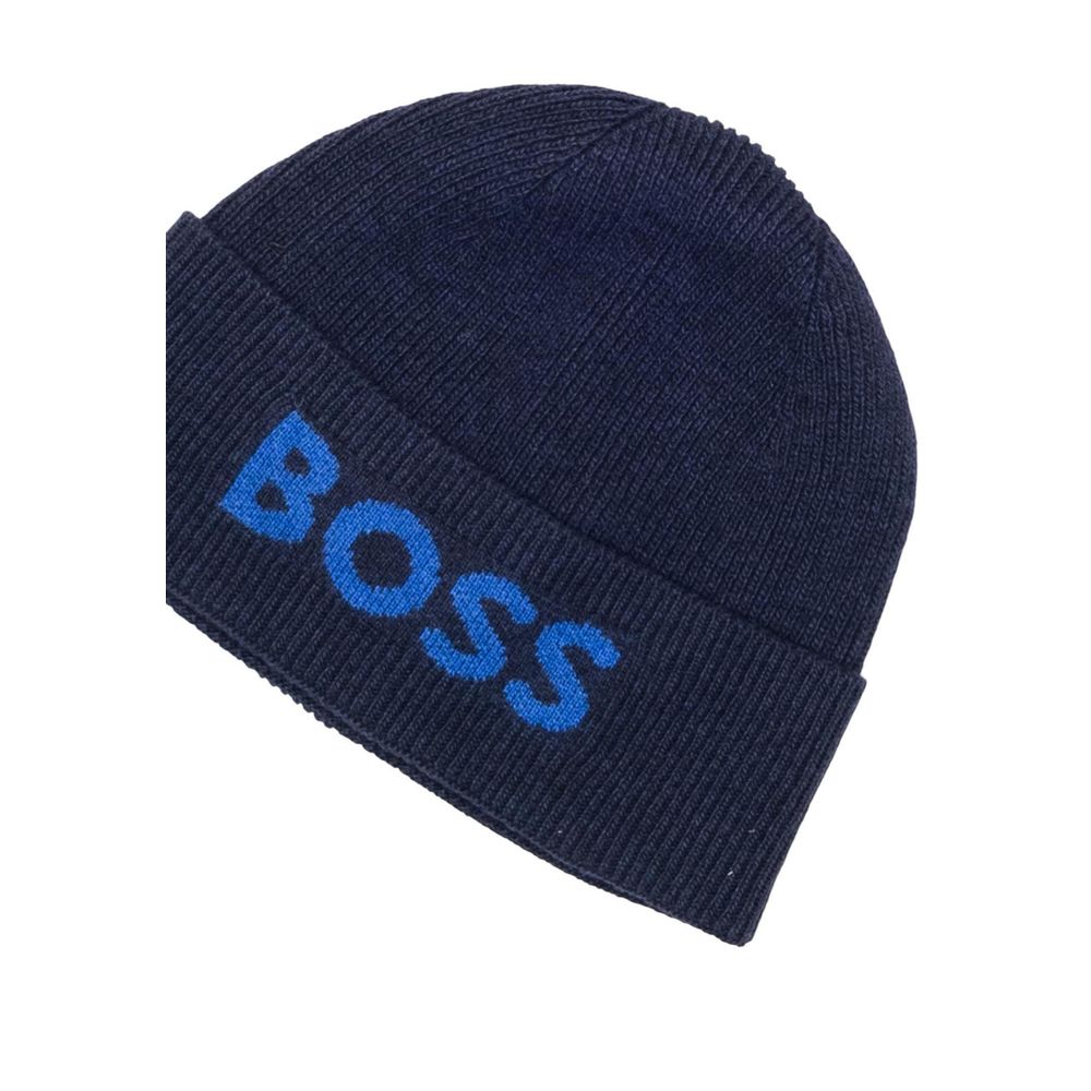 Gorra Hugo Boss de poliamida reciclada azul