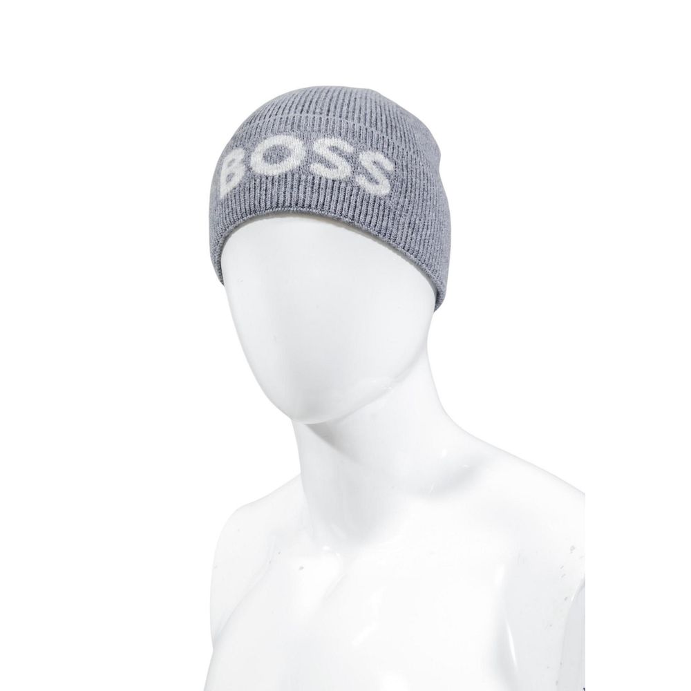 Gorra Hugo Boss gris de poliamida reciclada (gorra de béisbol)