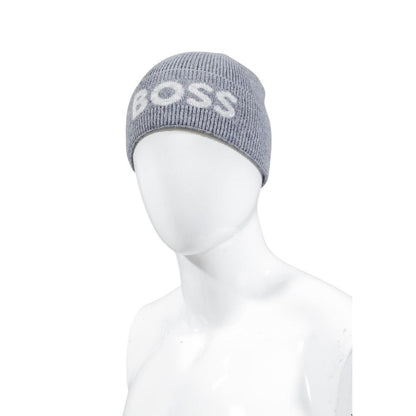 Gorra Hugo Boss gris de poliamida reciclada (gorra de béisbol)