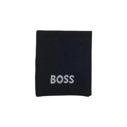 Bufanda de poliacrílico negra Hugo Boss