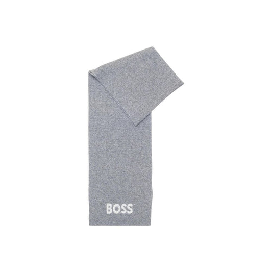 Bufanda de poliacrílico gris de Hugo Boss