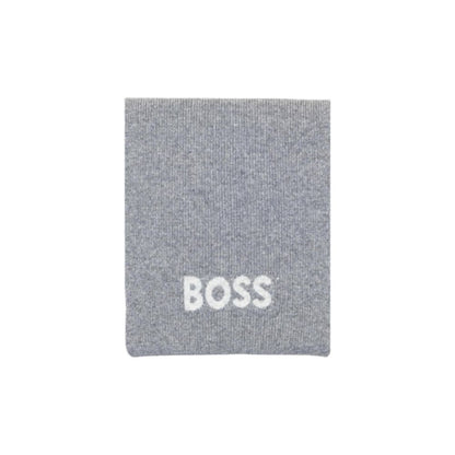 Bufanda de poliacrílico gris de Hugo Boss