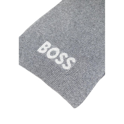 Bufanda de poliacrílico gris de Hugo Boss