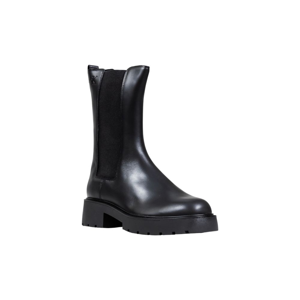 Botines Calvin Klein Jeans de cuero negro