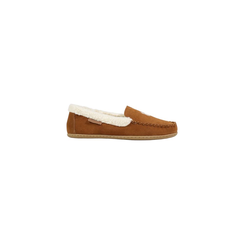 Pantoufles Ralph Lauren en Daim Marron Modèle Collins RF103843