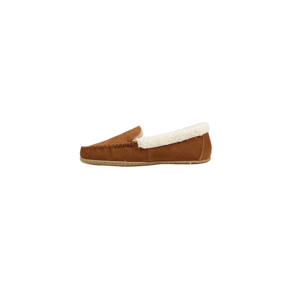 Pantoufles Ralph Lauren en Daim Marron Modèle Collins RF103843