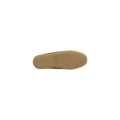Pantoufles Ralph Lauren en Daim Marron Modèle Collins RF103843