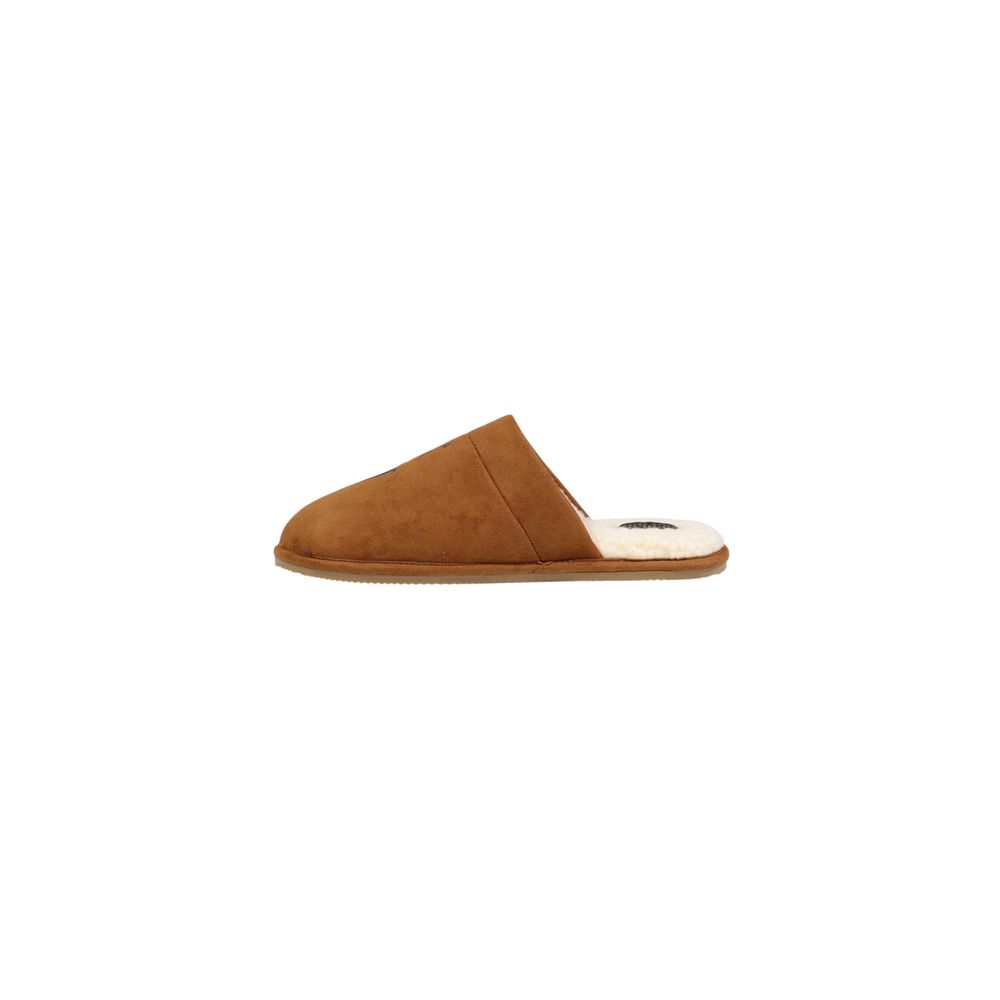 Pantuflas de tela marrón de Ralph Lauren