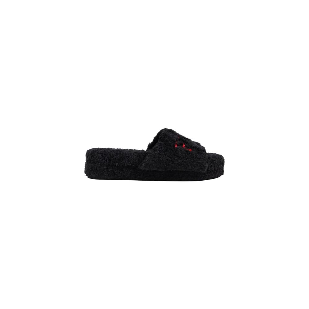 Ralph Lauren Black Robin Platform House Slippers