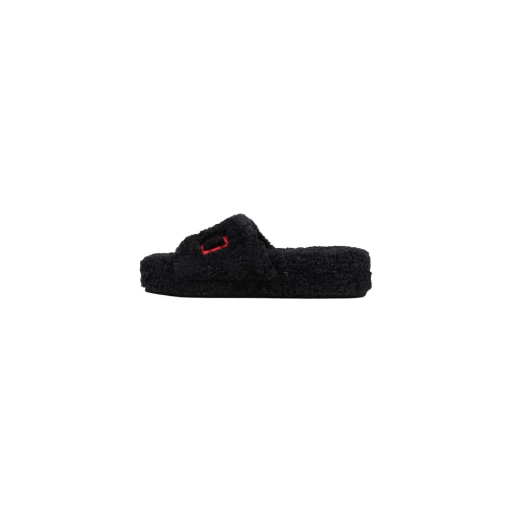 Ralph Lauren Black Robin Platform House Slippers