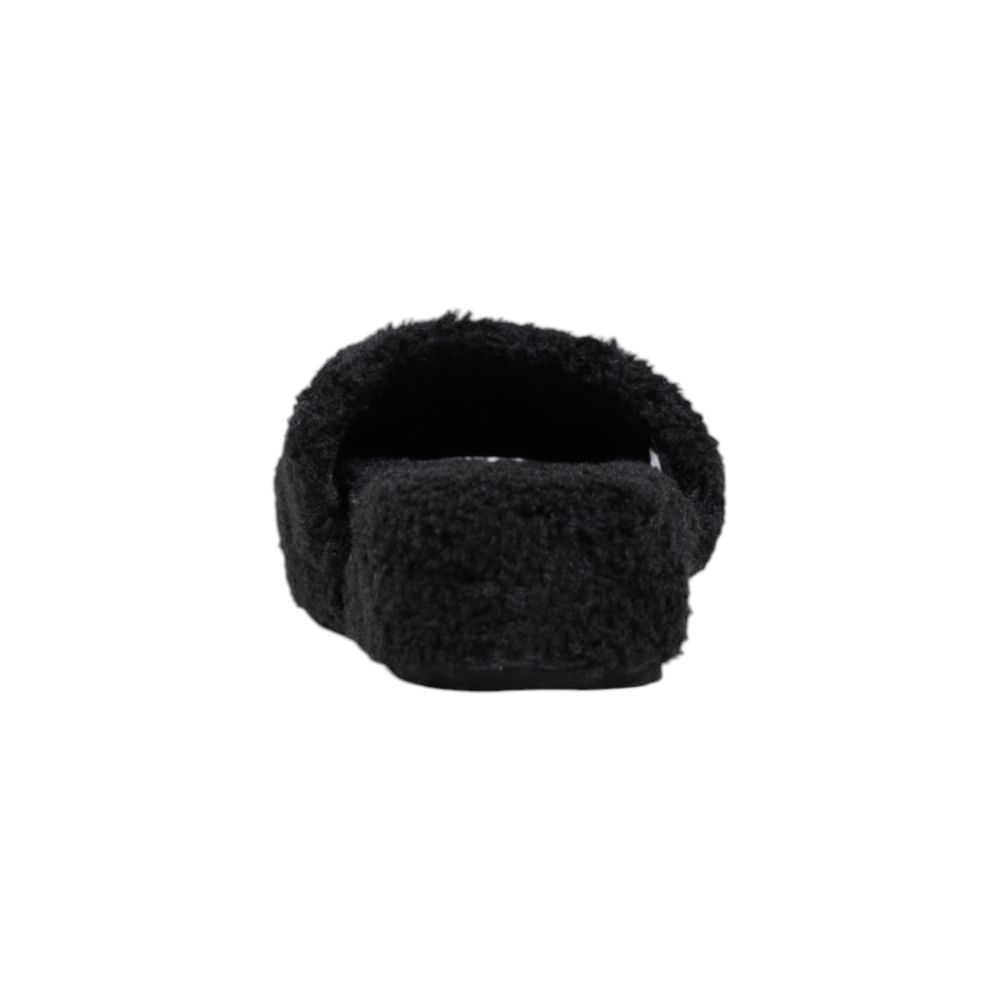 Ralph Lauren Black Robin Platform House Slippers