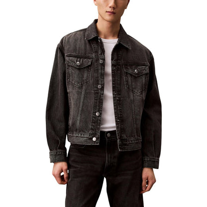 Calvin Klein Jeans Chaqueta vaquera de algodón negro