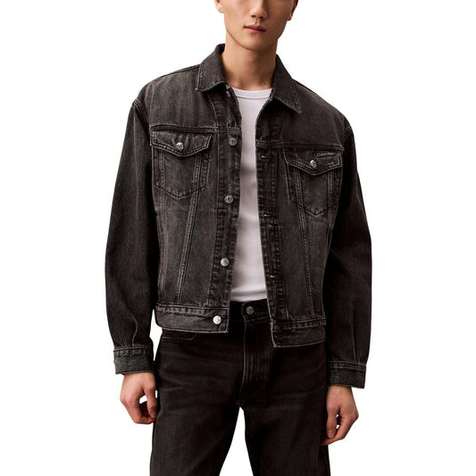 Calvin Klein Jeans Chaqueta vaquera de algodón negro