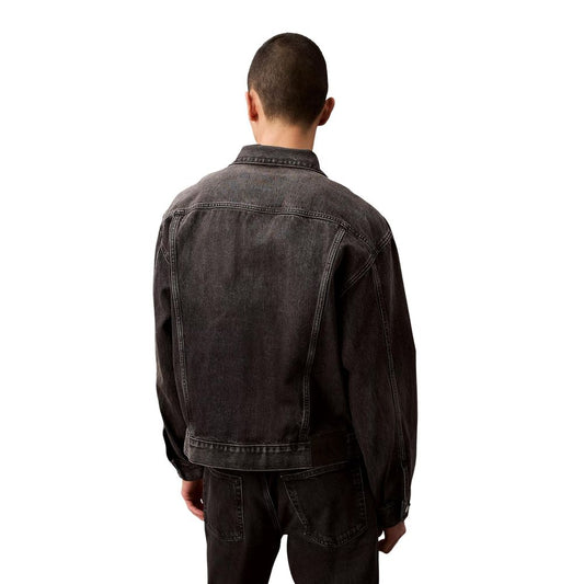 Calvin Klein Jeans Chaqueta vaquera de algodón negro