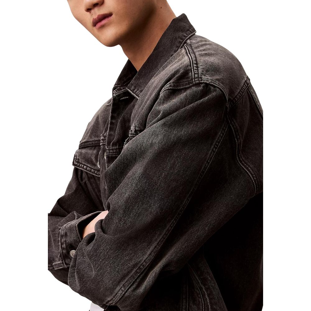 Calvin Klein Jeans Chaqueta vaquera de algodón negro