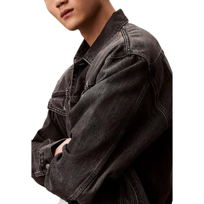 Calvin Klein Jeans Chaqueta vaquera de algodón negro