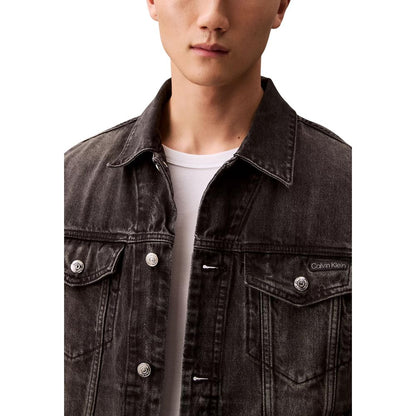 Calvin Klein Jeans Chaqueta vaquera de algodón negro