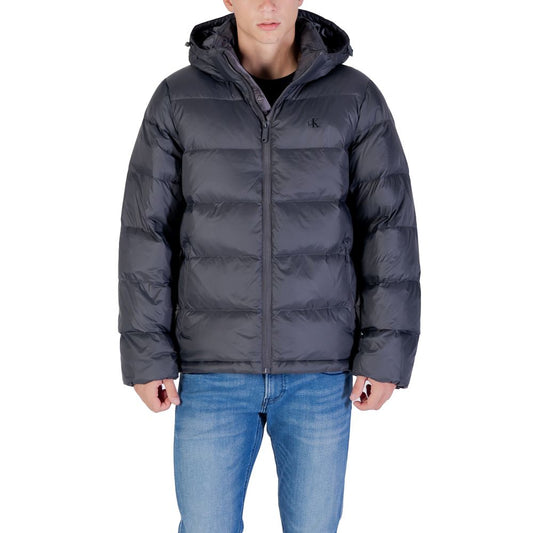 Abrigo de poliamida gris de Calvin Klein Jeans