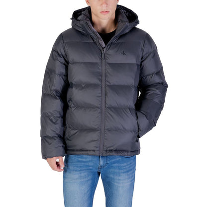 Abrigo de poliamida gris de Calvin Klein Jeans