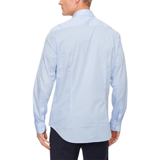 Camisa de vestir Tommy Hilfiger de algodón orgánico azul