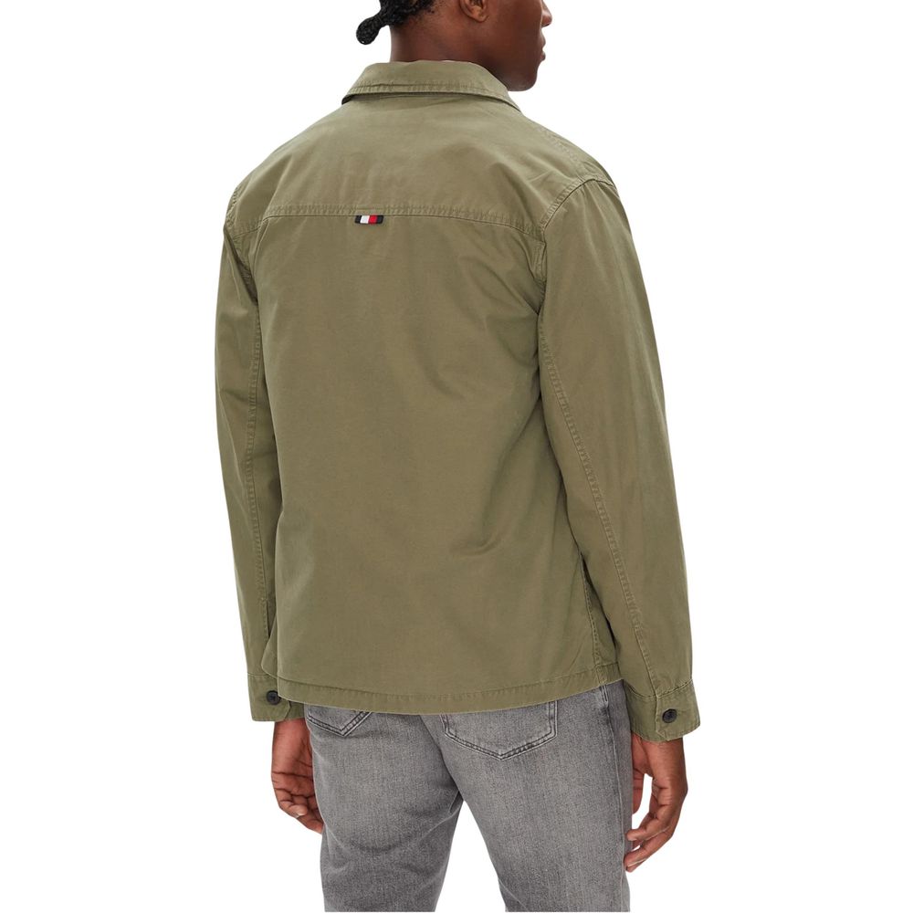 Manteau Bicolore Tommy Hilfiger En Coton Régénéré Mw0mw39634