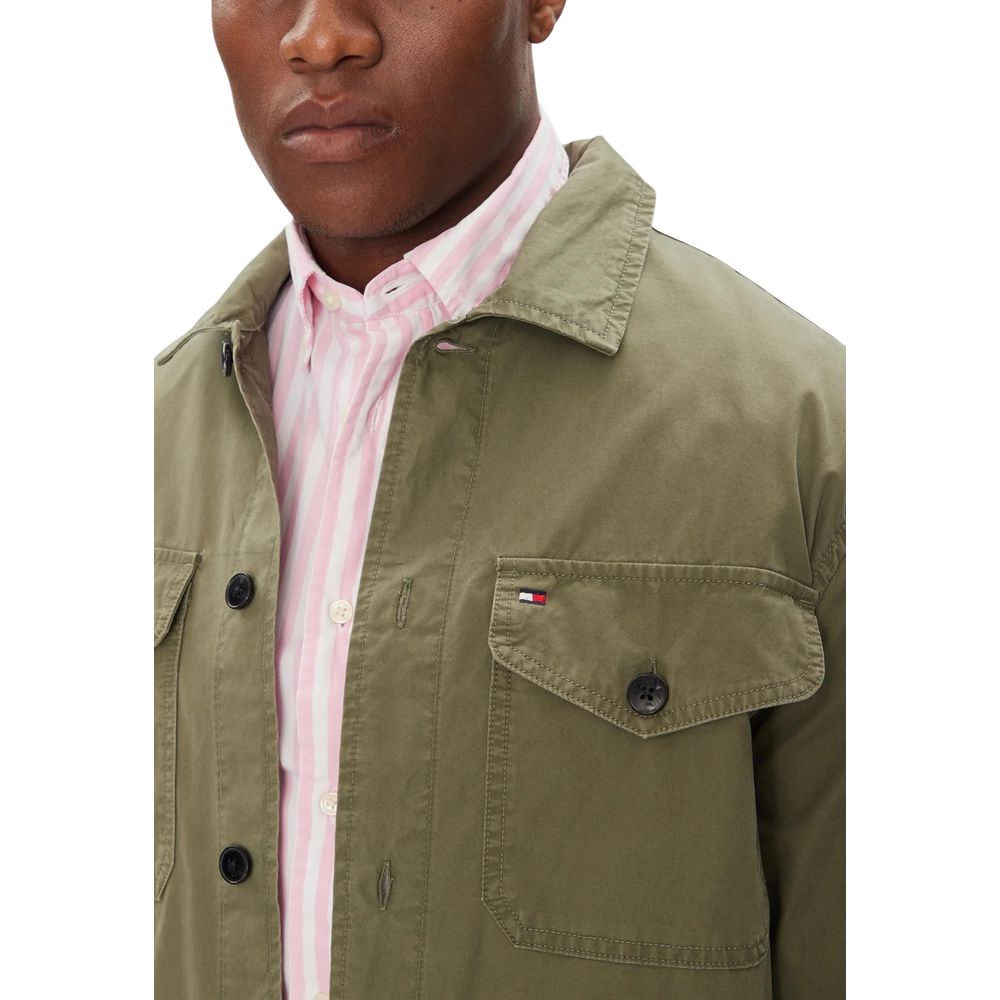 Manteau Bicolore Tommy Hilfiger En Coton Régénéré Mw0mw39634