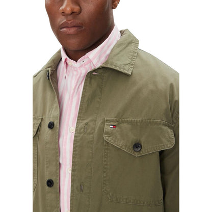Manteau Bicolore Tommy Hilfiger En Coton Régénéré Mw0mw39634