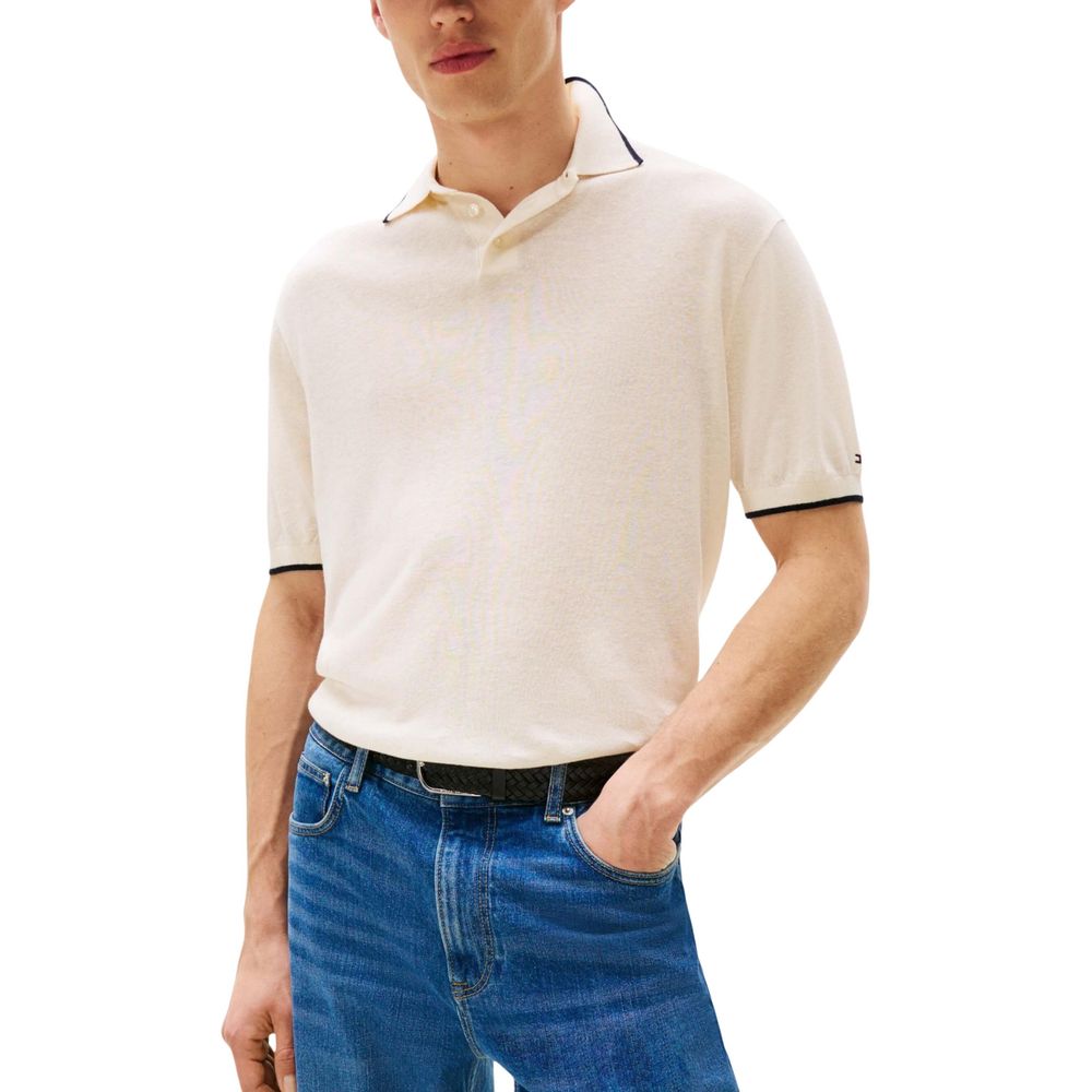 T-shirt Tommy Hilfiger en lyocell respirant beige