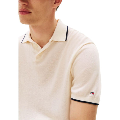T-shirt Tommy Hilfiger en lyocell respirant beige