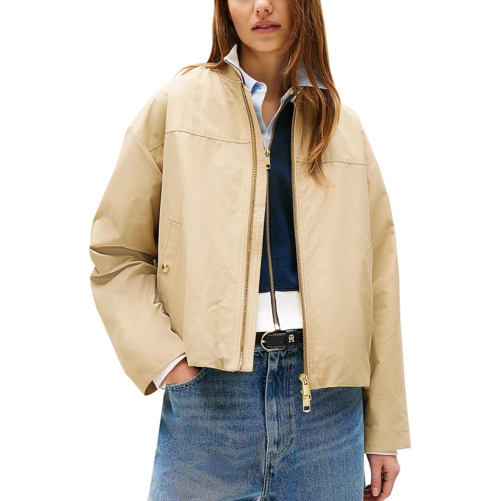 Cazadora de algodón beige Tommy Hilfiger