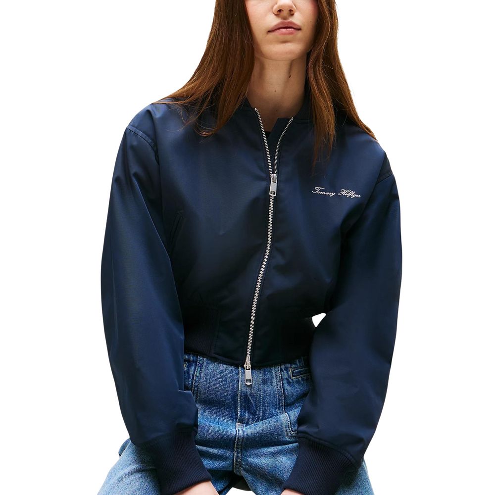 Bomber Tommy Hilfiger azul de poliéster reciclado